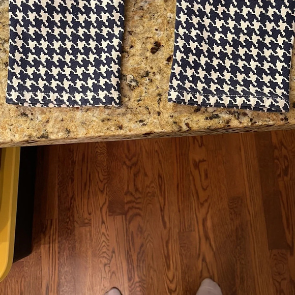 J. McLaughlin blue and white houndstooth pattern jeans size 2 - Picture 5 of 5